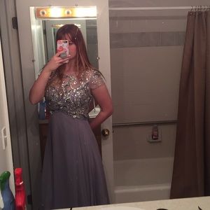 Silver Prom Dress